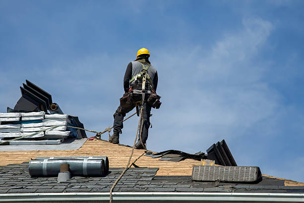 Professional Roofing technician working in Rockville, RI